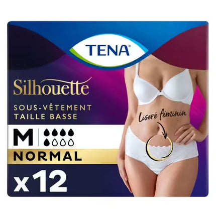 TENA Silhouette Normal Blanc Taille Basse - M